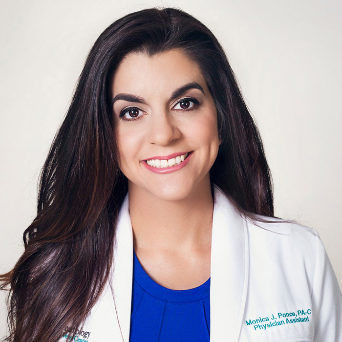 Monica Ponce, PA-C
Certified Physician Assistant at Sunset Dermatology in South Miami.